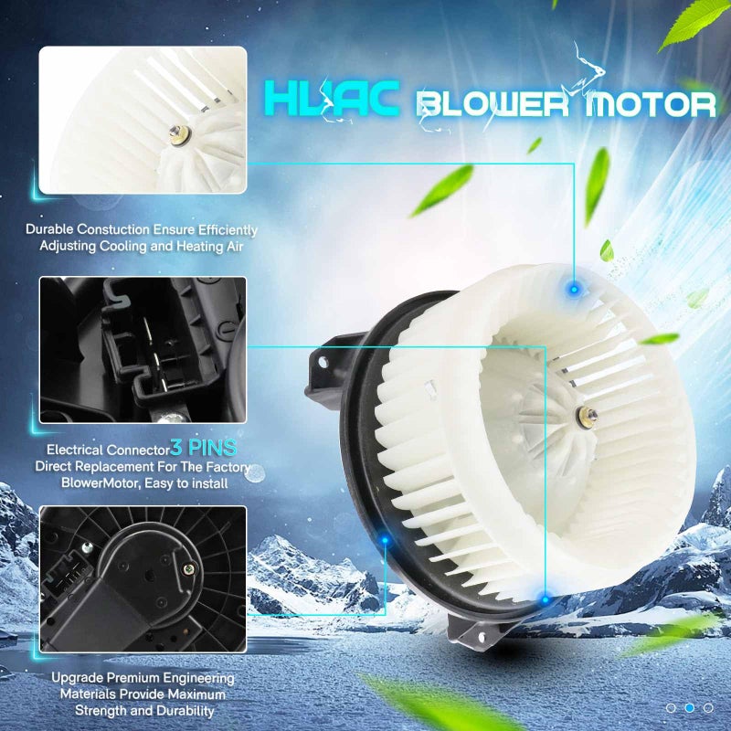 ILONPA AC HVAC Heater Blower Motor Fan 87103-60400 Replacement Fit for Dodge Journey, ES300h/ES350/GX460/RX350/RX450h, 4Runner/Avalon/Camry/Highlander/Tundra/Venza - Image 4